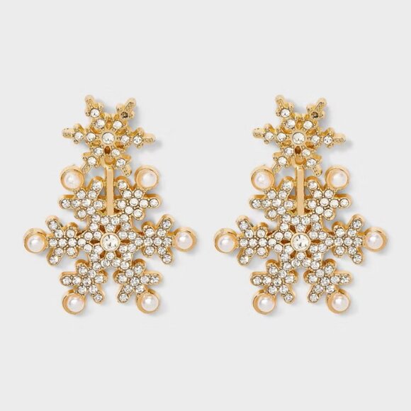 Sugarfix Snowflake Drop Earrings - Picture 1 of 1